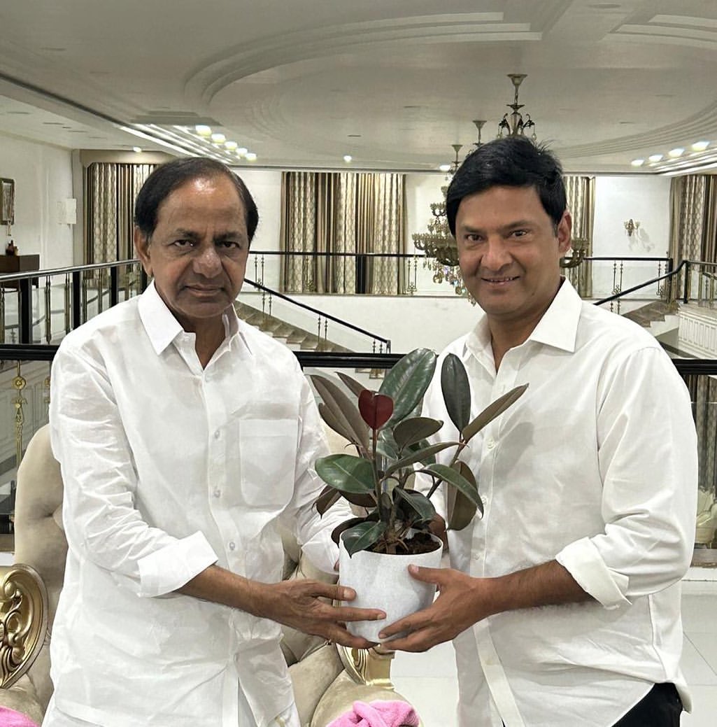 Marri Rajasekhar Reddy with KCR